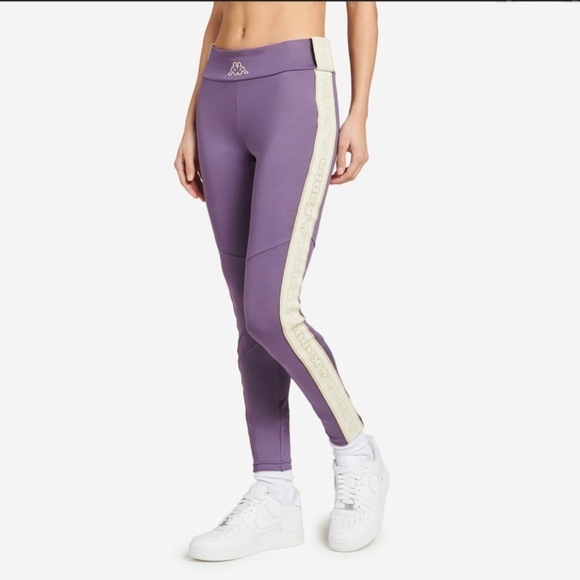 NWT Kappa Logo Tape Eva Pull On Legging Purple - Picture 3 of 8